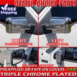 Torox 2006-2008 Lincoln Mark LT FULL Chrome POWER Mirror COVERS