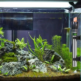 200w Termostato Acero Inox Y Termómetro Digital Para Acuario                                                                                          
