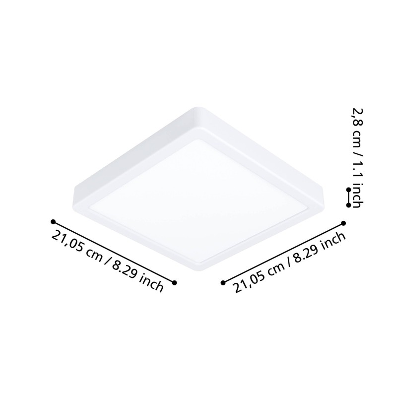 EGLO connect.z Smart Home LED Bathroom Ceiling Light Fueva-Z, L