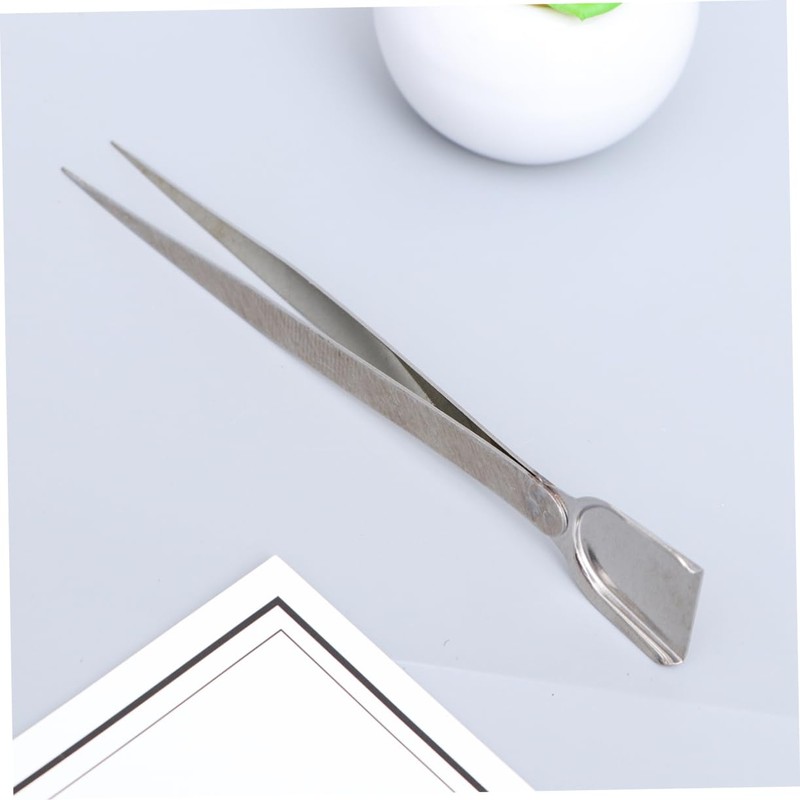 Hohopeti 2pcs Professional Jewelry Tool Tweezers with Spatula for Rhinestone