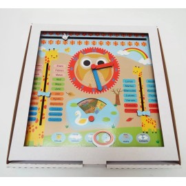 D. Imprehispanica Reloj Didáctico Múltiactividades Montessori Español-ingles