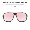 Kimorn AE0336 men’s retro classic sunglasses with metal frame, Gold