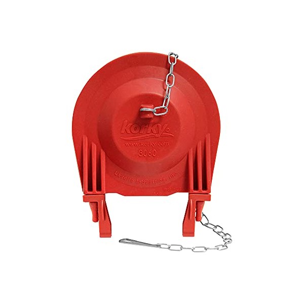 Korky Toilet Flapper Red for Universal 3 in.