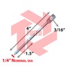 MEGAFastener FWTO Zinc Plated 4" Eye Lag Wood Screw (Qty