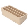 Cocoarm Wooden Business Card Holder, 3 Compartments, Business Card Holder,