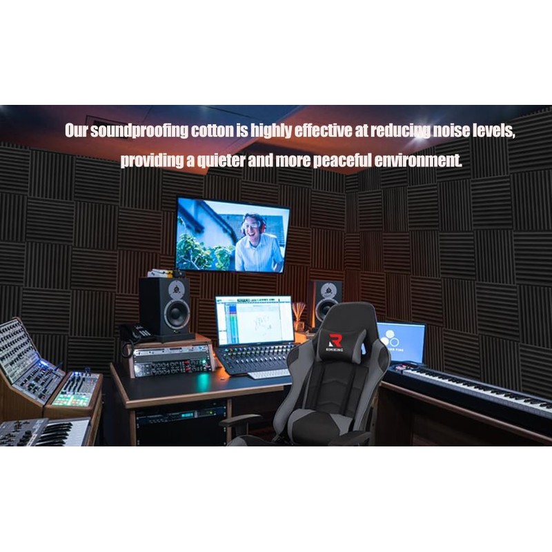 50 Pack Acoustic Foam Panels 1" X 12" X 12"