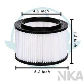 NKA 17810 Replacement Filter for craftsman shop vac filter 9-17810 Wet Dry General Purpose Vacuum Cleaner, 3, 4 Gallon for craftsman shop vac made after 1988, numbers prefixed by "113" or "125",1 Pack
