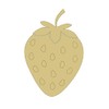 Michelle's aDOORable Creations Unpainted MDF Strawberry with Lines Cutout -