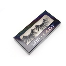 MISSLADY 6-Magnet 25mm 3D Real Mink Magnetic Eyelashes Mink Dramatic Long Wispy Fluffy Magnetic Lashes Mink (M3D-512, 25mm, 1 Pair without Eyeliner)