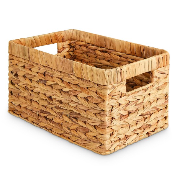 Happy Fox Woven Wicker Basket, Large Toy Storage, 15.7 *