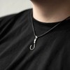 MATERIA by Matthias Wagner KA-484 Men's Fishing Hook Pendant 925
