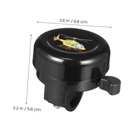 BESPORTBLE Cartoon Bike Bell for Boys and Girls Tricycle Horn Helicopter Shapes Boys Girls Bike Accessories Easy to Use