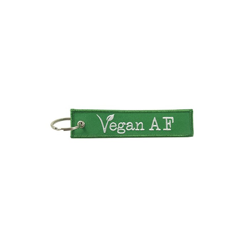 Luso Vegan AF, Embroidered Key Chain