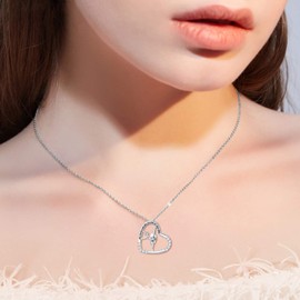 MISTBEE Ballerina Necklace Sterling Silver Engraved Inspirational Necklace She Believed She Could So She Did Necklace for Dancer Women