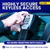 KeyGuard SL-591 Car Window Punch Button Lock Box, Black- Portable