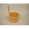 IPPINKA Natural Japanese Hinoki Wood Bath Bucket with Handle