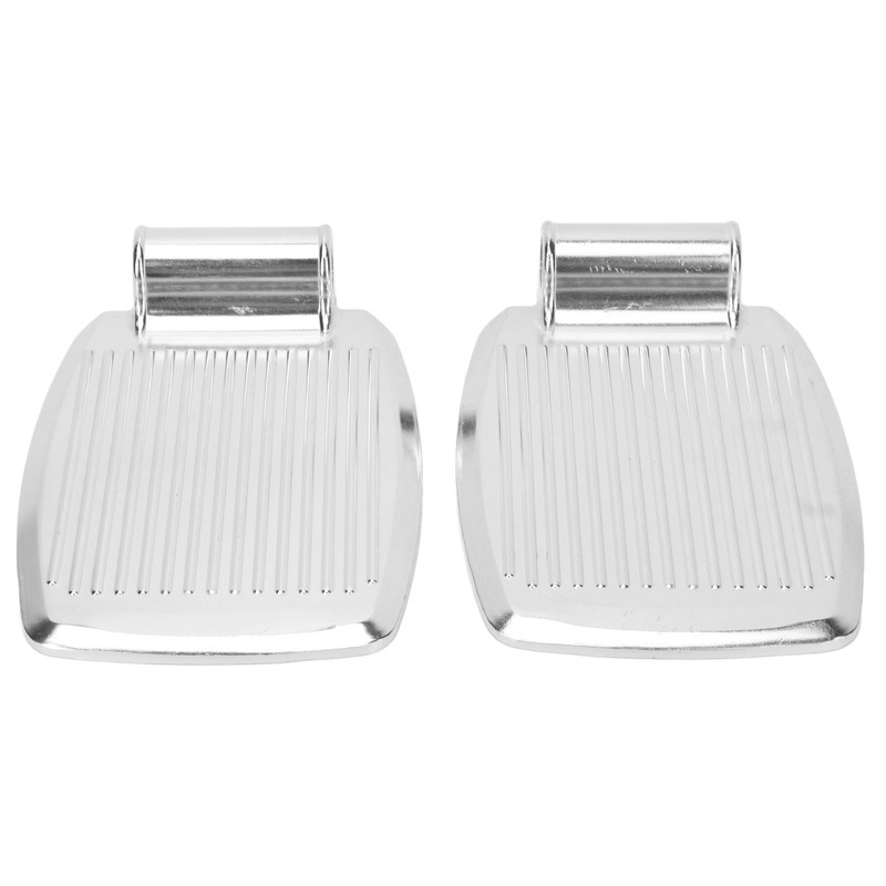 2pcs Wheelchair Footrests Aluminum Alloy Replacement Wheelchair Footplate Pedal Accessory