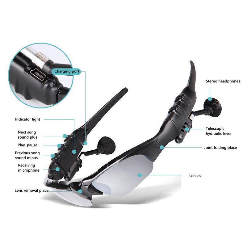 Wireless Bluetooth Sunglasses Professional Stylish Lightweight Eyesight Protection Smart Glasses