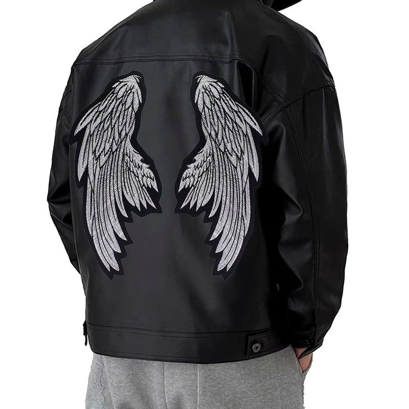 PaEmbro Angel Wing Patches Embroidered Fabric Patches Iron On Patch