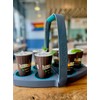 Bevee Reusable 6 Cup Drink Carrier with Comfort Handle –