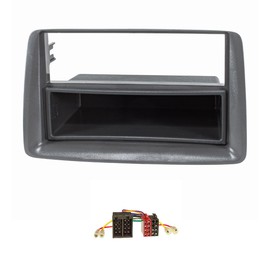 Radio Face Plate Set for Anthracite for Fiat Panda 169
