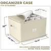 Sorbus Stemware Storage Cases (Quilted) Wine Glass Storage Box Case