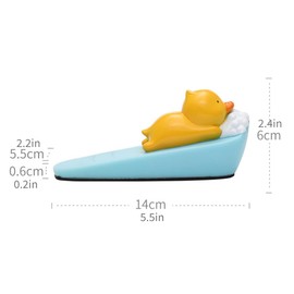 HAOHIZE Door Stoppers,Animal Door Stopper Cute Animal Door Stop Collision Prevention Windproof Prevent Slipping Funny Decorative Wedge Door Stopper (Duck)