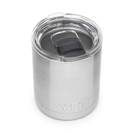 YETI Rambler 10 oz Lowball, Vacuum Insulated, Stainless Steel with MagSlider Lid, Stainless