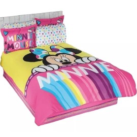 Primavera Competition Edredón Matrimonial Minnie Colors C/sábanas 8 Pzas. Compe Color Rosa