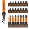 COMOWARE Impact Torx Bit Set 36pcs (TT5-TT40), S2 Steel Security