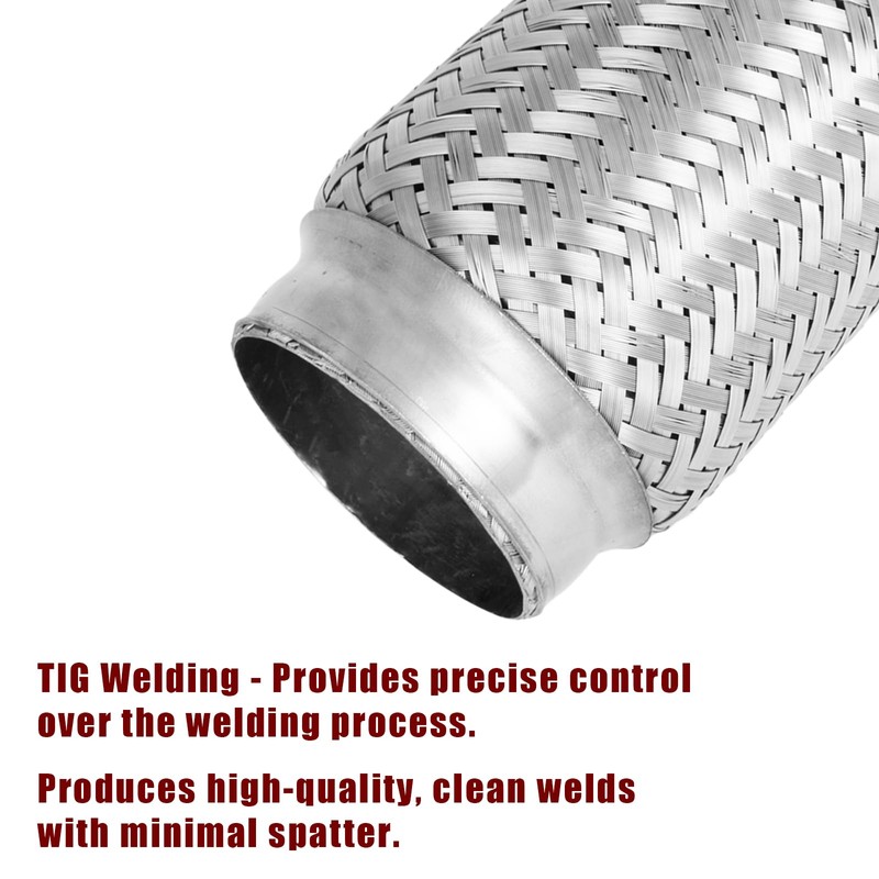 MXA 2.5 Flex Exhaust Pipe, Flexible Exhaust Tubing, Stainless Steel