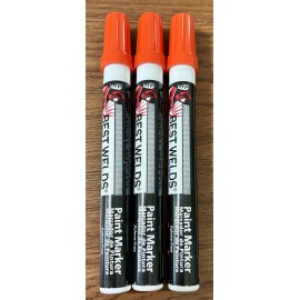 BESTWELDS ORANGE/NARANJA PAINT MARKERS 3 PACK DEAL