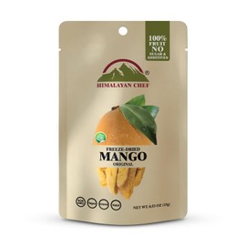 Himalayan Chef Freeze-Dried Fruit – 15g/Each Freeze-Dried Mango | Organic Fruit Snacks, Healthy Snacks for Kids & Adults | Dried Fruit, Baby Snacks, Gluten-Free Freeze-Dried Food