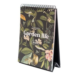 Kokonote Garden Life Desk Calendar 2024 | Desktop Calendar 2024 | 6 x 8 inches - 15 x 20 cm | Botanical Calendar 2024 | 12 Month 2024 Planner | Nature Calendar 2024