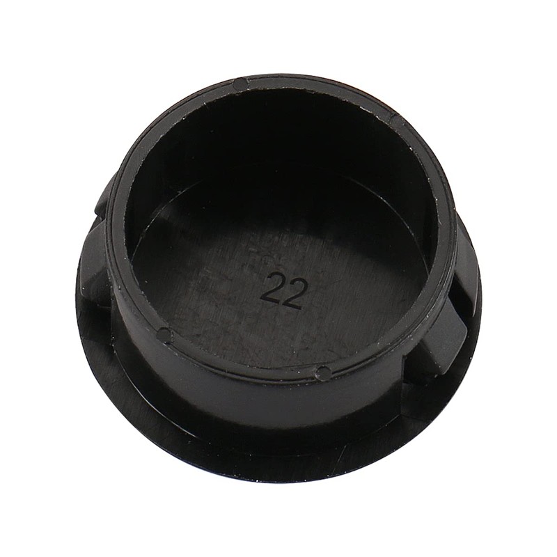 Baomain 25-Pack Plastic Hole Plugs Black 7/8" (22mm) Locking Hole