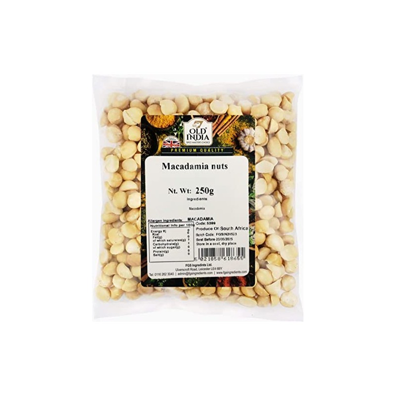 Old India Macadamia Nuts 250g