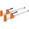 JORGENSEN 2pack 36-inch Bar Clamps, 90°Cabinet Master Parallel Jaw Bar