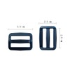 Pcxino 200pcs 1 inch Plastic Tri-Glide Slides Buckles,Adjustable Webbing Strap