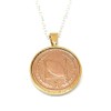 Solid Pendant Rugby Coin Gift Idea plus a Sterling Silver