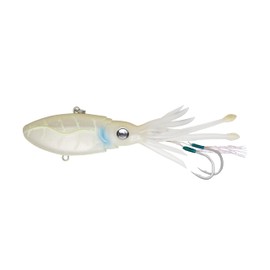 Nomad Design Squidtrex 130 Vibe 130mm - 92g Lures - Soft Offshore Soft Vibe WTG - White Glow 130mm - 92g