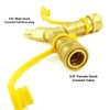 MCAMPAS 3/8'' Y Splitter Natural Gas Quick Connect Adapter,Suitable for