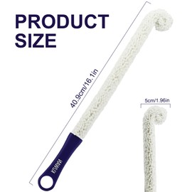 KUWAN Bottle Cleaning Brush Multi-Function Household Tools Flexible Bottle Scourer for Some Decanters, Goblets, Glasses, Cups (Long 3pcs)