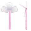 Miuffue Flexible Large Square Lash Mirror, 260°Rotation Folding Portable Eye