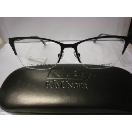 London Fog NEW London Fog JANIS  BLACK sz  52 16-135 mm  Eyeglass Frame & Generic Case
