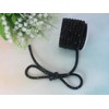 PAMIR TONG Black Rhinestone Glitter Rope 6 Yards 0.2'' Bling