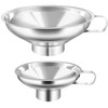 Stainless Steel Wide Mouth Funnel, SHOWFULL Canning Funnels for Transferring