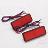 SING F LTD 2PCS Red 12V 24 LED Motorcycle Tail