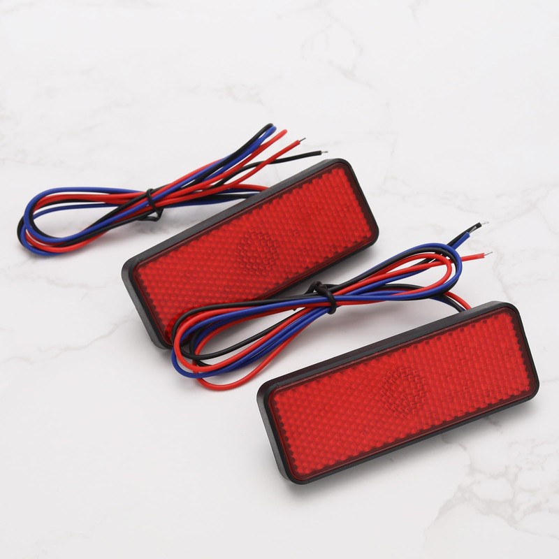SING F LTD 2PCS Red 12V 24 LED Motorcycle Tail