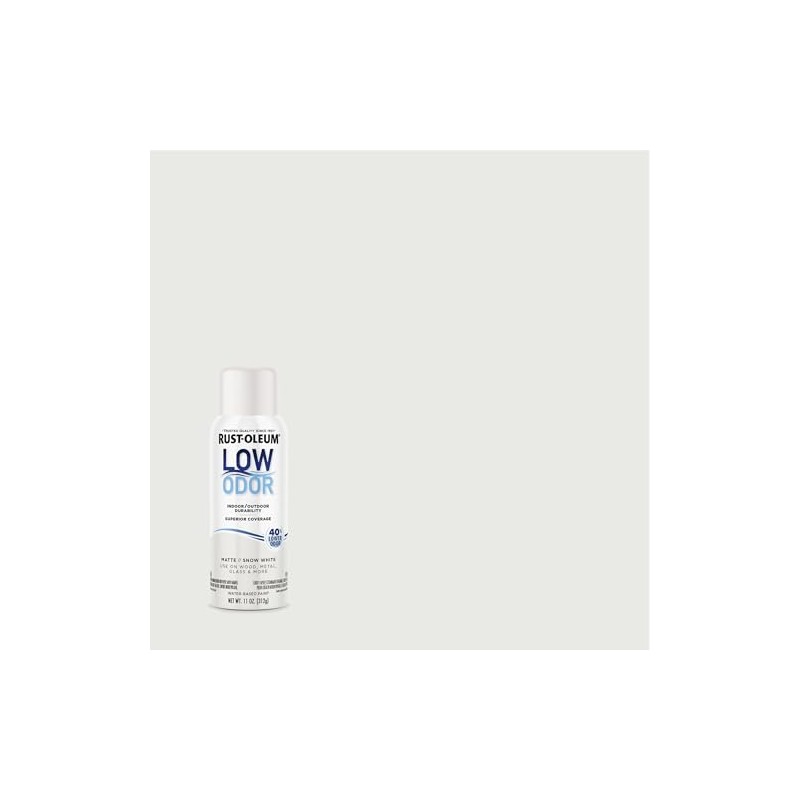 Rust-Oleum Low Odor Premium Spray Paint, 11 oz, Matte Snow