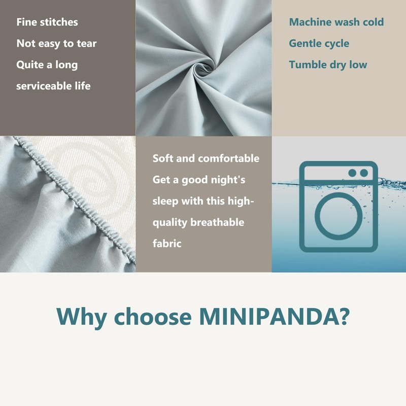 Twin Fitted Sheet Only, Gray Microfiber Bed Sheets - Deep